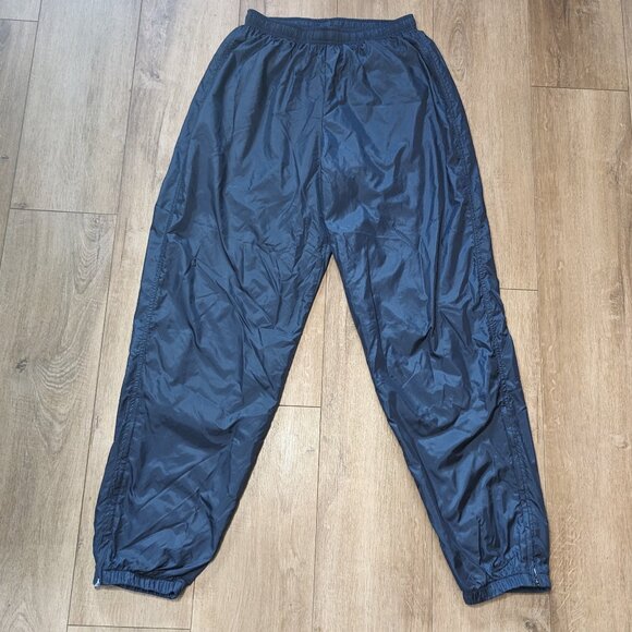 Nike Lined Windbreaker Jogger Pant Nylon Blue Zip Ankle 90s Y2K Men's Size L - Picture 1 of 8